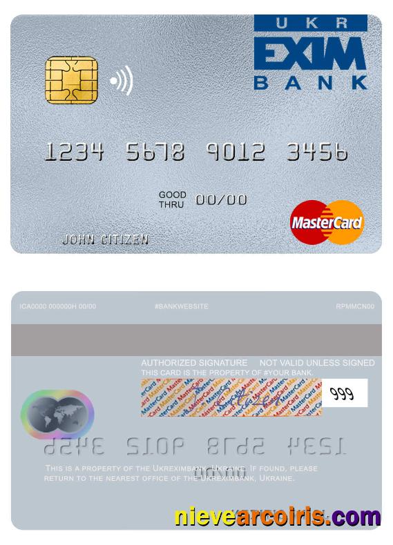 Ukraine Ukreximbank mastercard